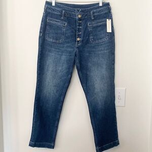 Anthropologie Buttonfly HR Slim Ankle Jeans 30